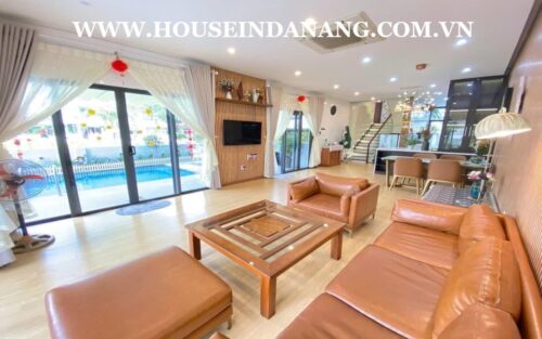 Villas for rent in Danang, in Euro villa, Vietnam, Son Tra district 2, swimming pool