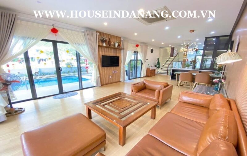 Villas for rent in Danang, in Euro villa, Vietnam, Son Tra district 2, swimming pool