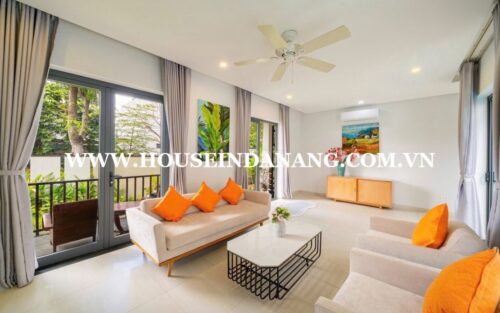 Da Nang rental villa in Ngu Hanh Son district, Vietnam, swimming pool, green garden