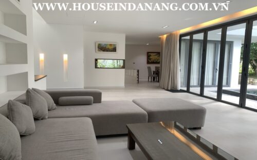 Da Nang luxury villa for rent in Vietnam, Ngu Hanh Son district, modern style, in The Dunes
