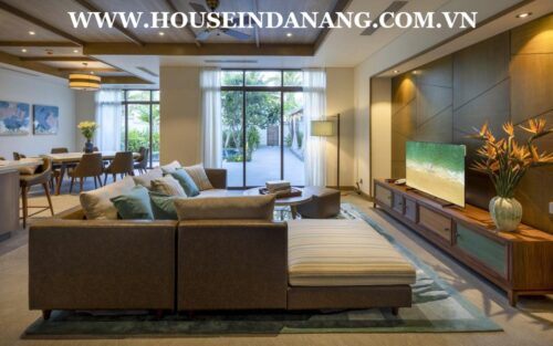 Luxury villas rental Danang in Fusion Resort and villas, Vietnam, walking to the beach