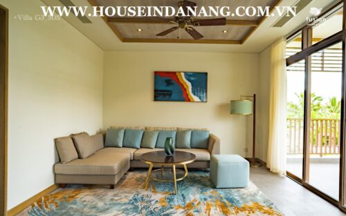 Fusion villa rental Danang, Vietnam, two bedrooms, Ngu Hanh Son district, in five- star resort, Western style