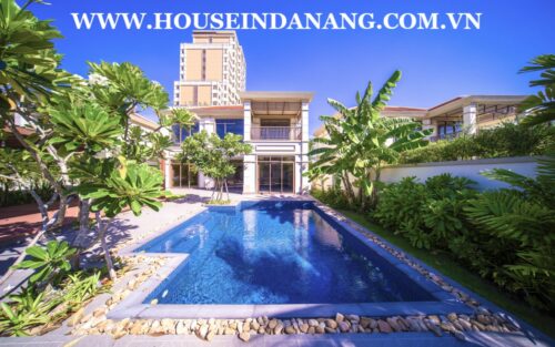 Fusion villa rental Danang, Vietnam, two bedrooms, Ngu Hanh Son district, in five- star resort, Western style