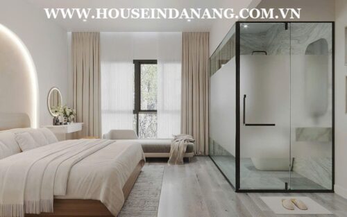 Houses rental Da Nang near Pham Van Dong beach, Vietnam, in the beachside