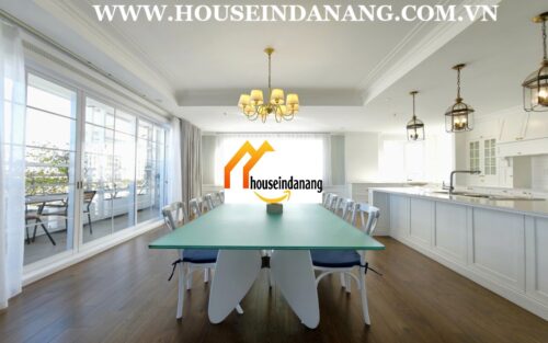 Danang penthouse apartment rental in Vietnam, four bedrooms, Western style, walking to the riverside