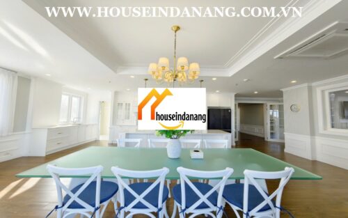 Danang penthouse apartment rental in Vietnam, four bedrooms, Western style