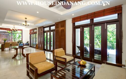 Furama villa rental Danang, in Vietnam, just near My Khe beach bay, modern style