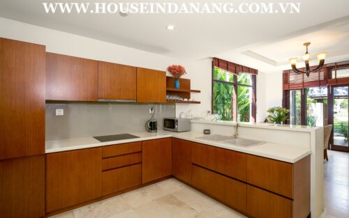 Furama villa rental Danang, in Vietnam, walking to the beach bay