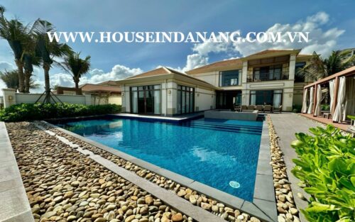 Beachfront villa rental Danang in five- star Fusion villas & resort, in Vietnam, walking to the beach