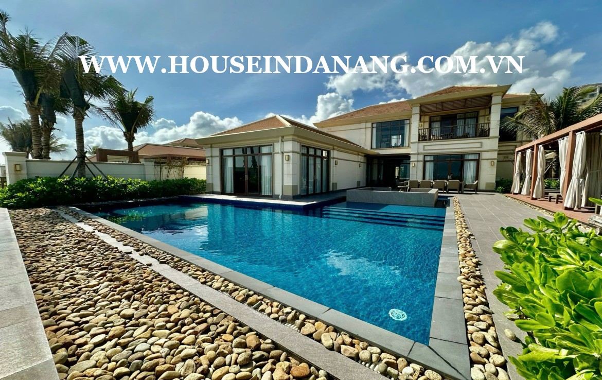 Beachfront villa rental Danang in five- star Fusion villas & resort, in Vietnam, walking to the beach