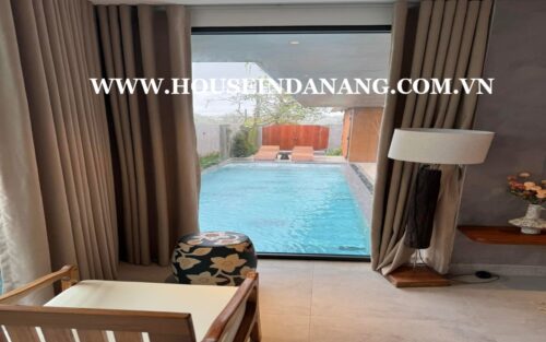 Villa for rent in Hoi An near Cua Dai beach bay, in Vietnam, modern style