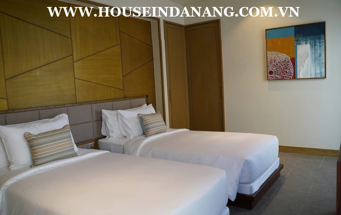 Beachfront villa rental Danang in five- star Fusion villas & resort, in Vietnam, modern style, close to the beach