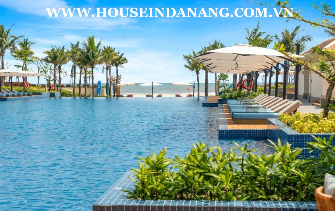 Beachfront villa rental Danang in five- star Fusion villas & resort, in Vietnam, by the beach bay 2