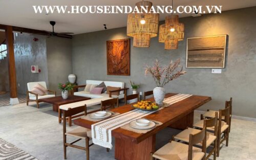 Villa for rent in Hoi An near Cua Dai beach bay, in Vietnam, in te beachside