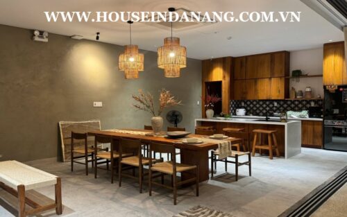 Villa for rent in Hoi An near Cua Dai beach bay, in Vietnam, in te beachside, modern style