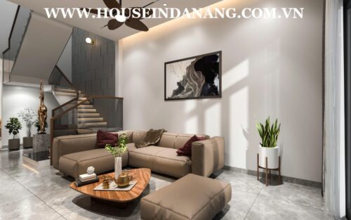 Danang beachside houses rental near Pham Van Dong beach, Vietnam, walking to the beach