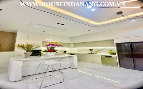 Luxury house in Danang for rent, in Vietnam, in Elysia Compound, modern design, walking to the river