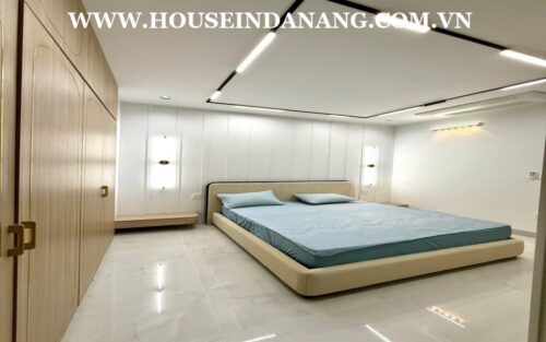 Luxury house in Danang for rent, in Vietnam, in Elysia Compound, modern design, walking to the riverside