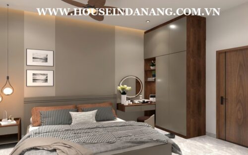 Danang beachside houses rental near Pham Van Dong beach, Vietnam, in the beachside