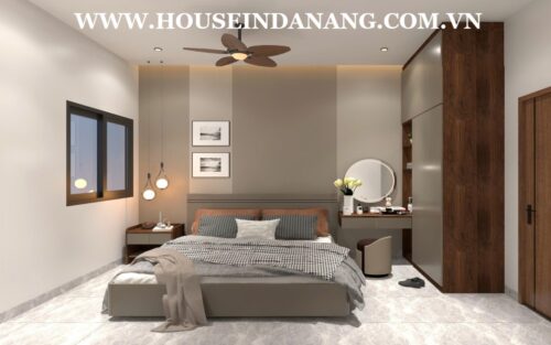 Danang beachside houses rental near Pham Van Dong beach, Vietnam, in the beachside