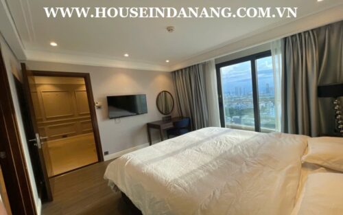 Danang beachside apartment for rent in Four point by Sheraton Danang, Vietnam, modern style