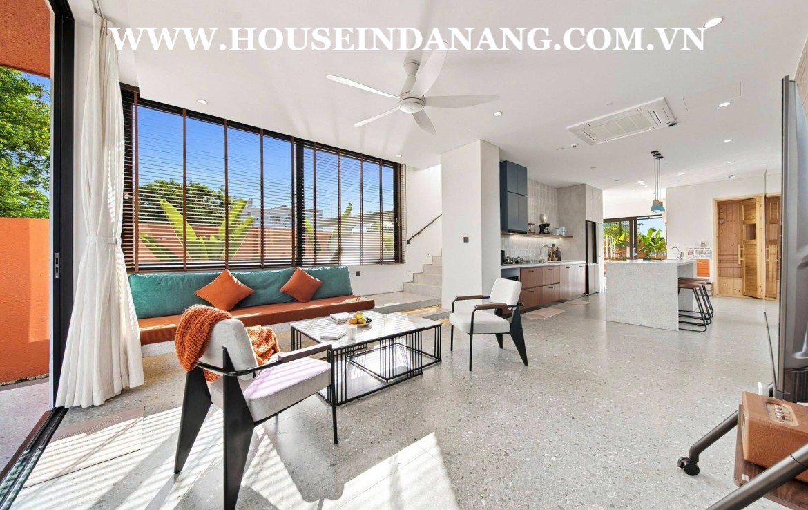 Luxury villa in Danang for rent near Thuan Phuoc bridge, in Vietnam, in the beachside