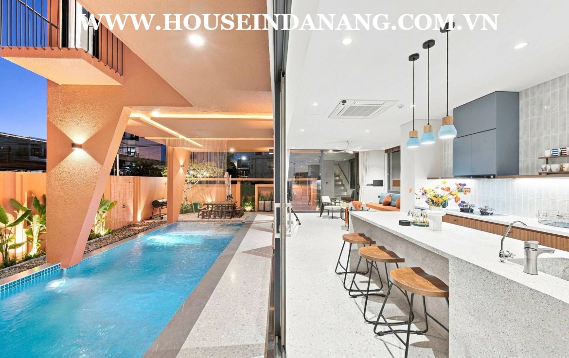 Luxury villa in Danang for rent near Thuan Phuoc bridge, in Vietnam, Western style