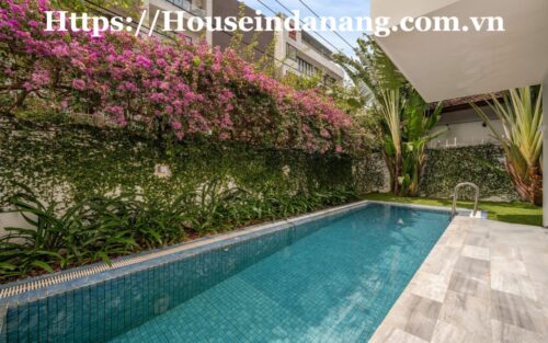 Luxurious villa for rent Danang near My Khe beach bay, in Vietnam, modern quality