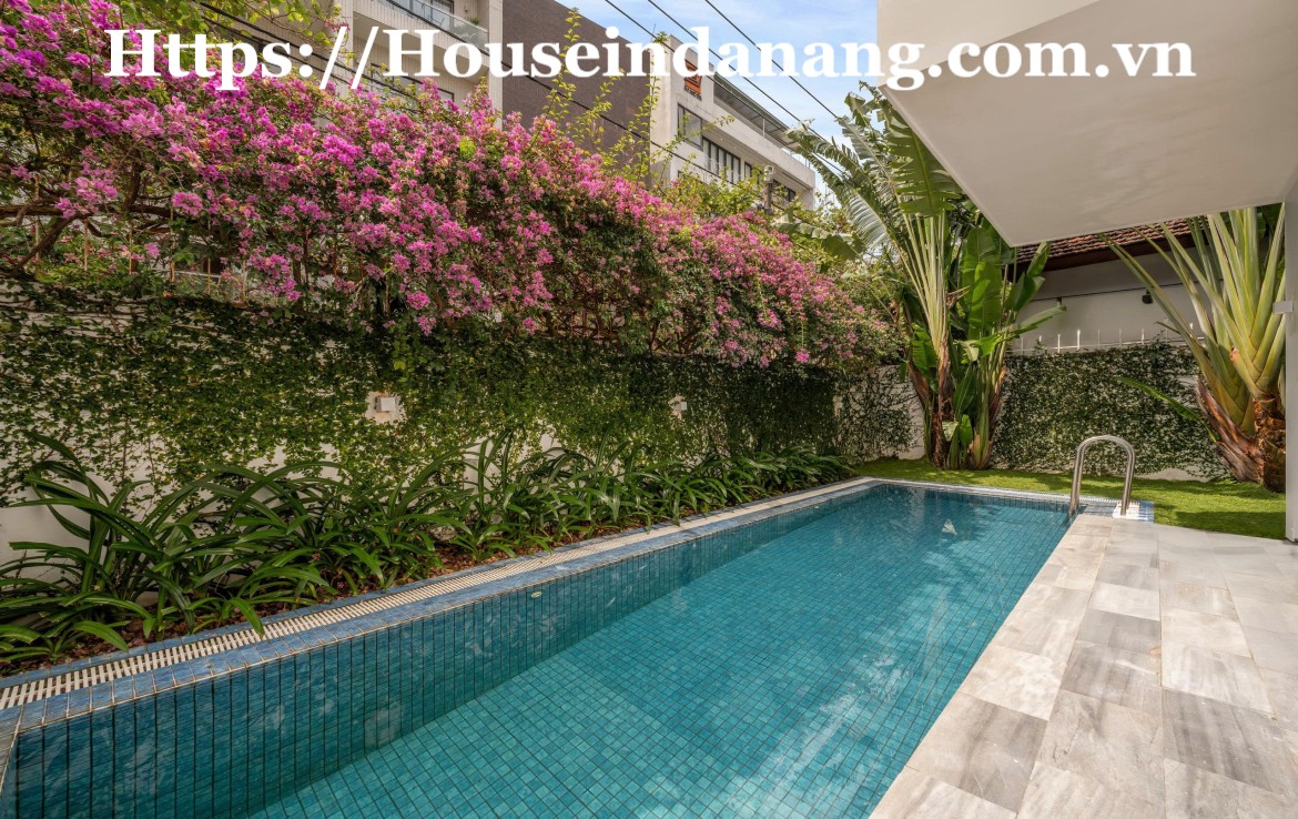 Luxurious villa for rent Danang near My Khe beach bay, in Vietnam, modern quality