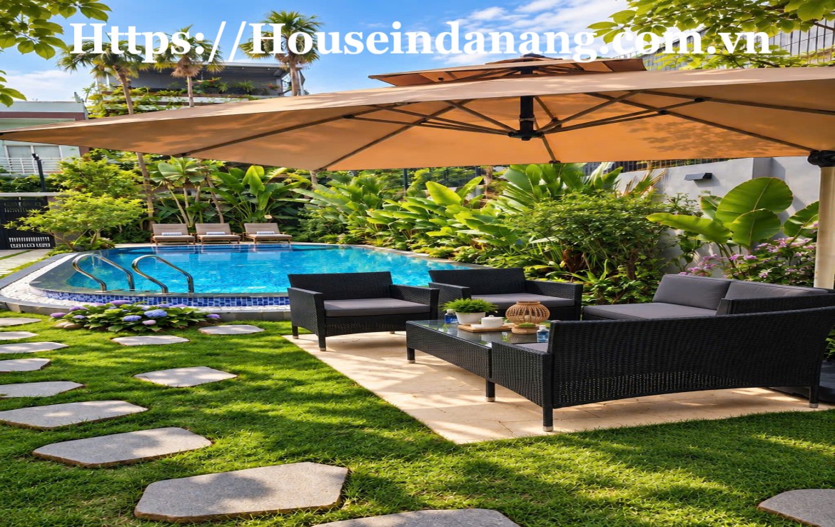 Luxury villa for rent Danang near My Khe beach, in Vietnam