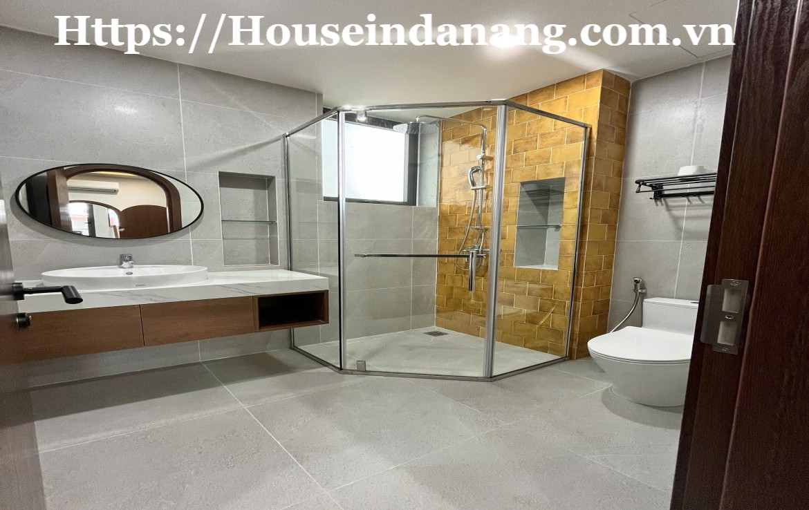 Modern house for rent Danang in Nam Viet A residential area, in Vietnam, modern style, walking to the river