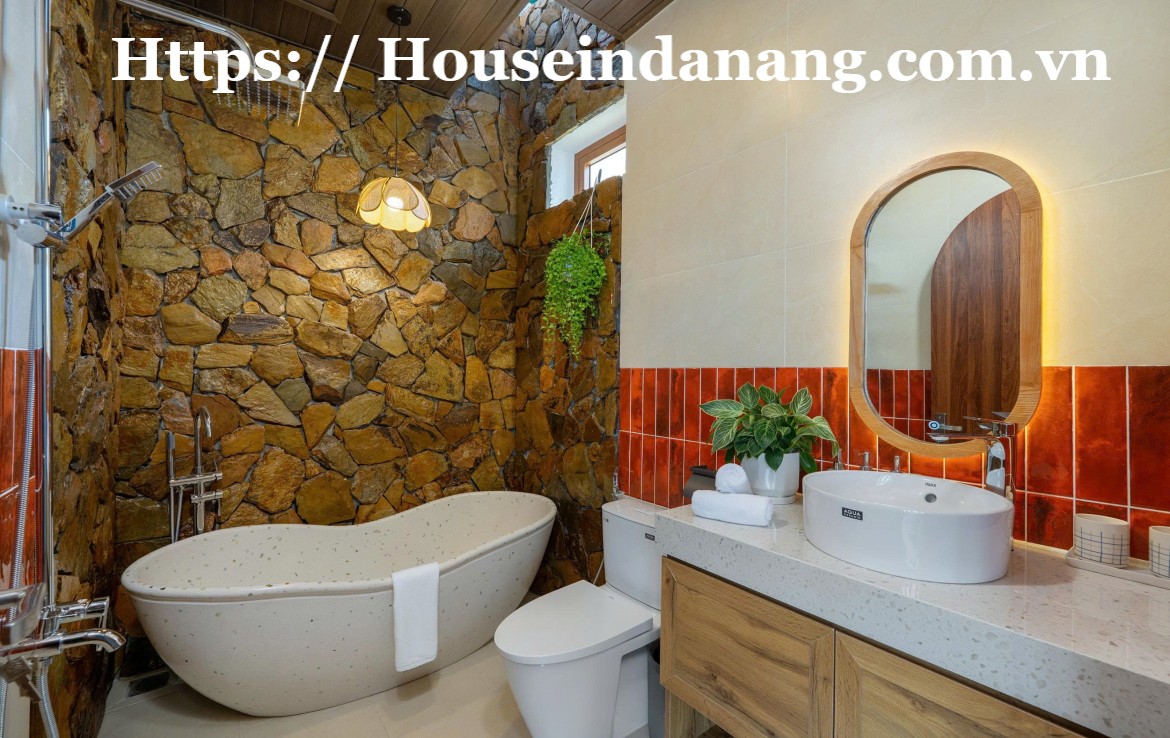 Luxurious house for rent Danang, near My Khe beach, in Vietnam, walking to the beach 9
