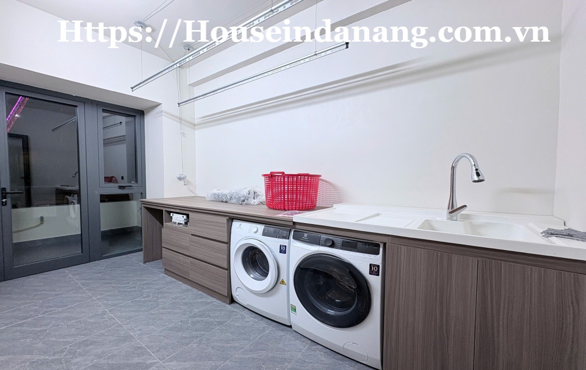 Luxury house rental Danang in Elysia Complex, in Vietnam, modern style, walking to the riverside
