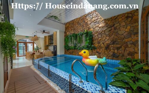 Luxurious house for rent Danang, near My Khe beach, in Vietnam, walking to the beach 2