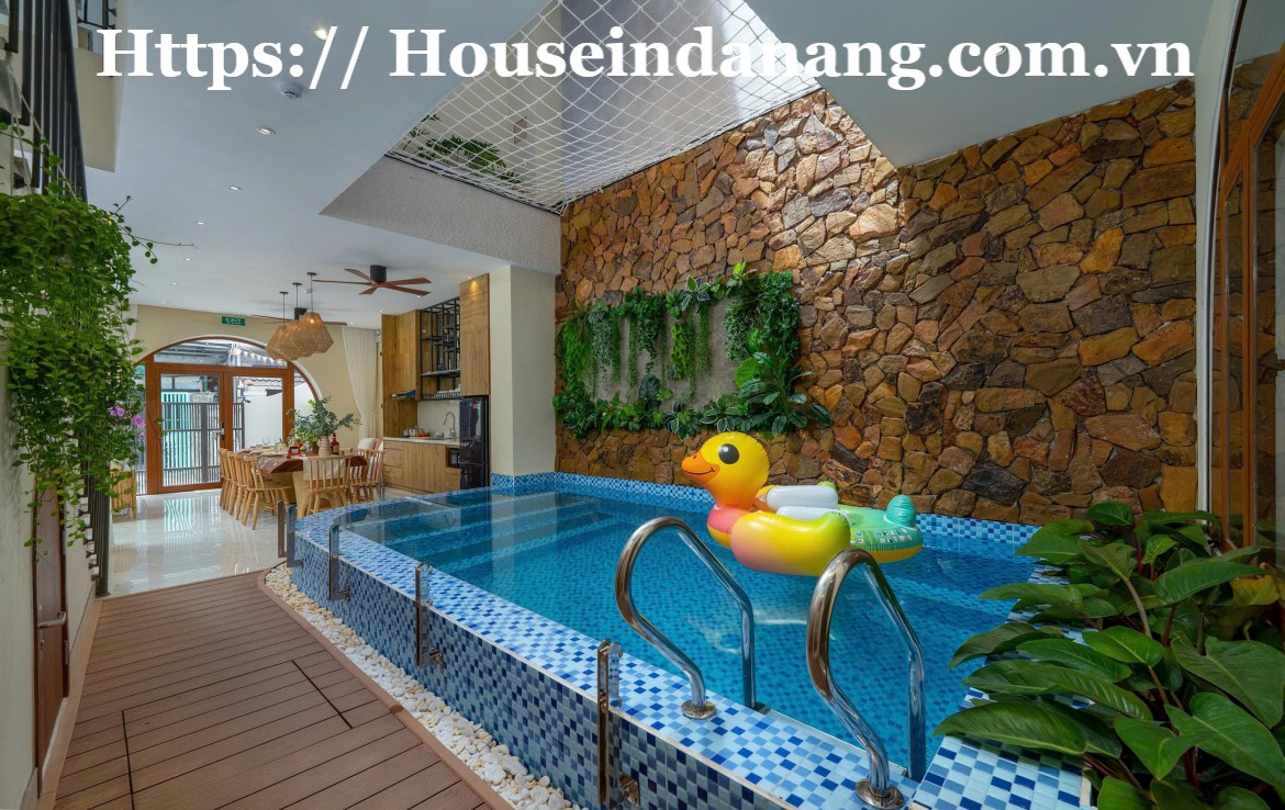 Luxurious house for rent Danang, near My Khe beach, in Vietnam, walking to the beach 2