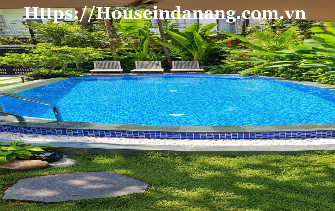 Luxury villa for rent Danang near My Khe beach, in Vietnam, Western design, walking to the beach