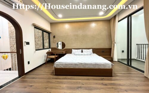 Modern house for rent Danang in Nam Viet A residential area, in Vietnam, near the river