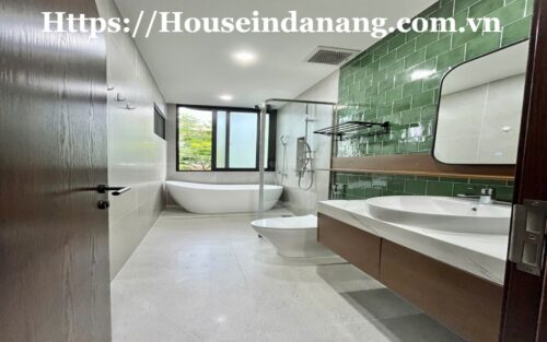 Modern house for rent Danang in Nam Viet A residential area, in Vietnam, modern style, in the beachside
